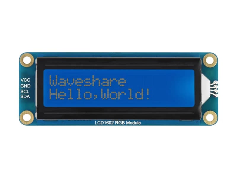 LCD1602 RGB-модуль, ЖК-дисплей 16x2 символов, RGB-подсветка, 3,3 В/5 В, шина I2C