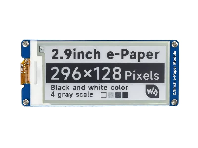 296x128, 2,9-дюймовый дисплейный модуль E-Ink
